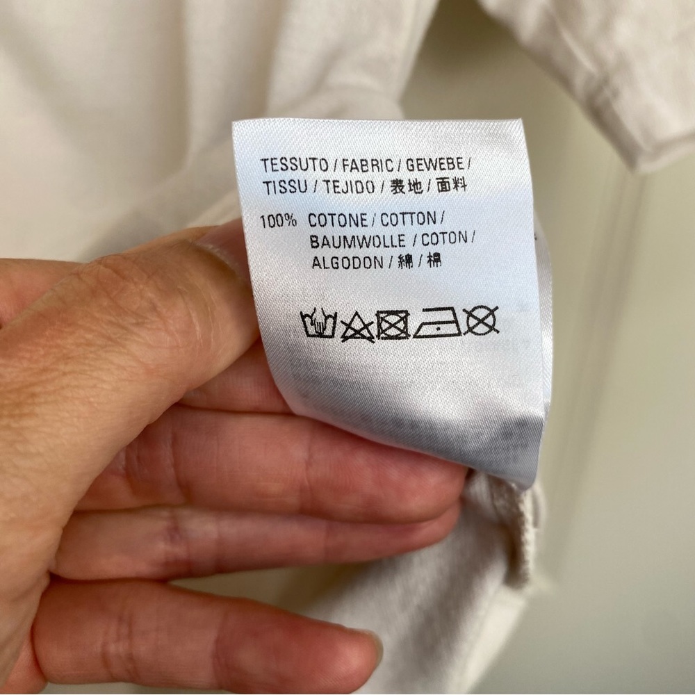 Authentic Balenciaga Back T Shirt Cream Size Medium - Picture 9 of 14